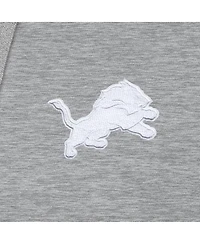 Antigua Men's Heather Gray Detroit Lions Victory Pullover Hoodie