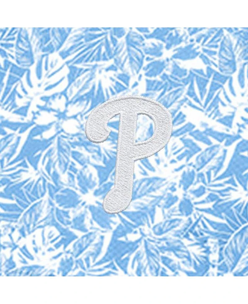 Antigua Men's Powder Blue Philadelphia Phillies Resort Button-Up Shirt