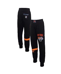 Two Hype x Nba Men's Black New York Knicks Culture Hoops Collection Premium Jogger Pants