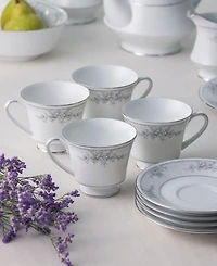 Noritake Sweet Leilani Set of 4 Cups, Service For 4