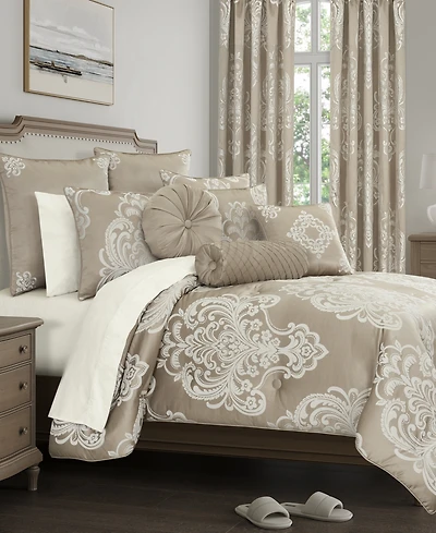 Royal Court Potenza Grand-Scale 3-Pc. Comforter Set, Full/Queen