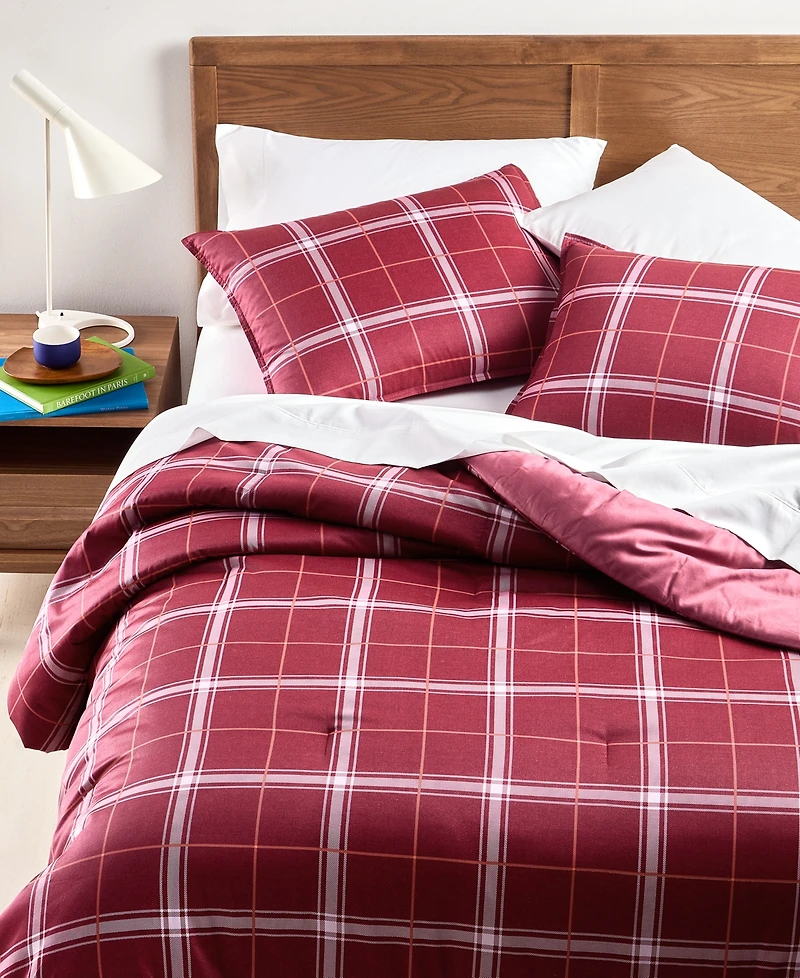 Arch Studio Windowpane Plaid 3-Pc. Comforter Set, Full/Queen, Exclusively for Macy's
