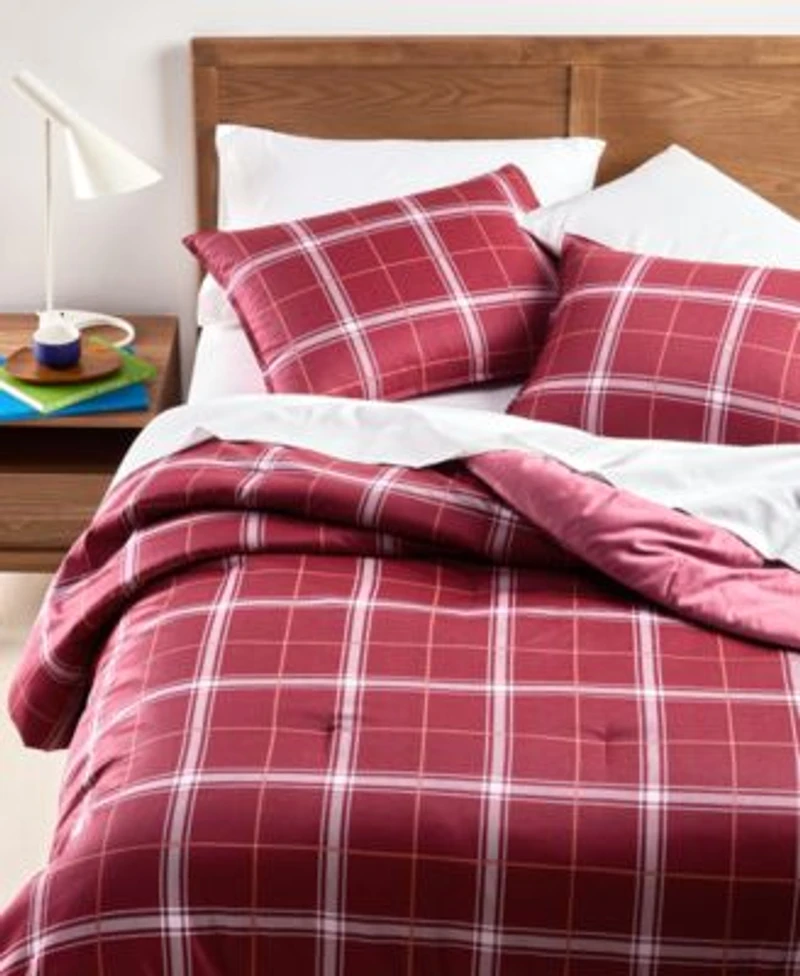 Arch Studio Windowpane Plaid Comforter Set Exclusively For Macys