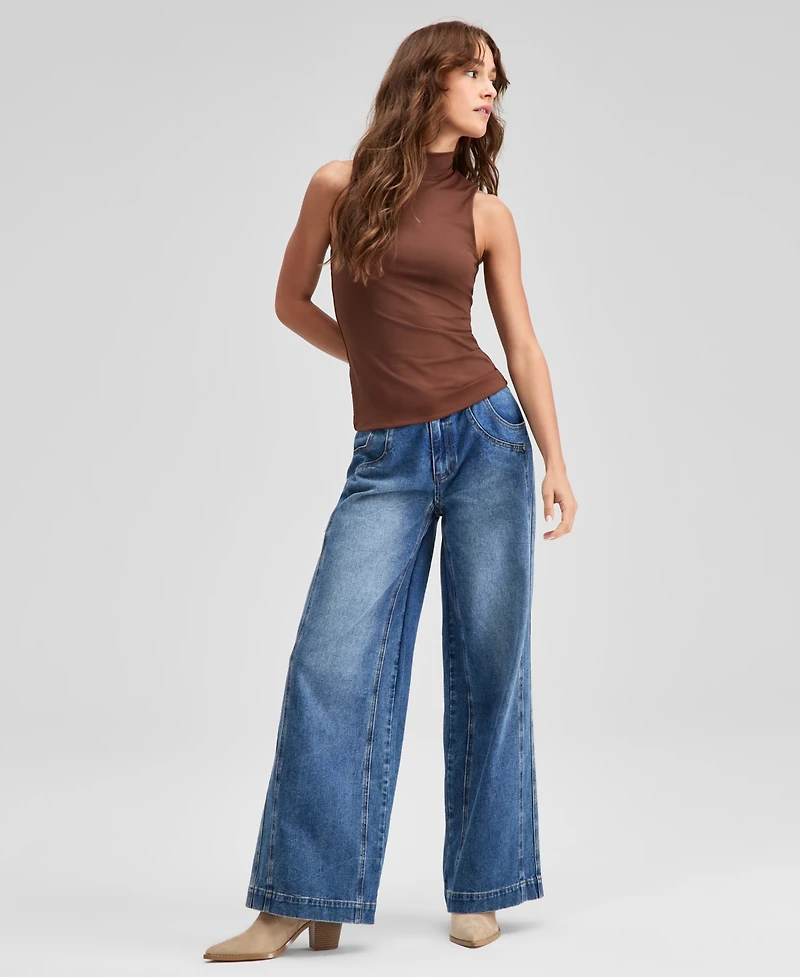 And Now This Women's Mock Neck Fitted Tank, Exclusively at Macy's