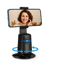 3p Experts 360°Gimbal Video Stabilizer With Auto Face Tracking-Black