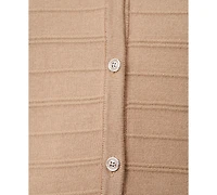Melissa Paige Plus Textured Stripe Cardigan Sweater