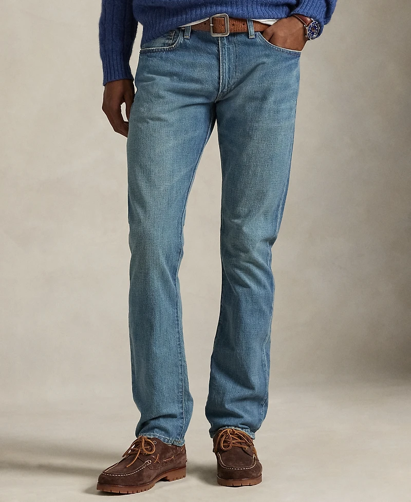 Polo Ralph Lauren Men's Varick Slim Straight Indigo-Dyed Jeans