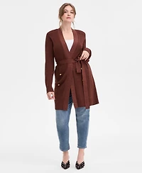 I.n.c. International Concepts Plus Metallic Double-Breasted Cardigan, Created for Macy's