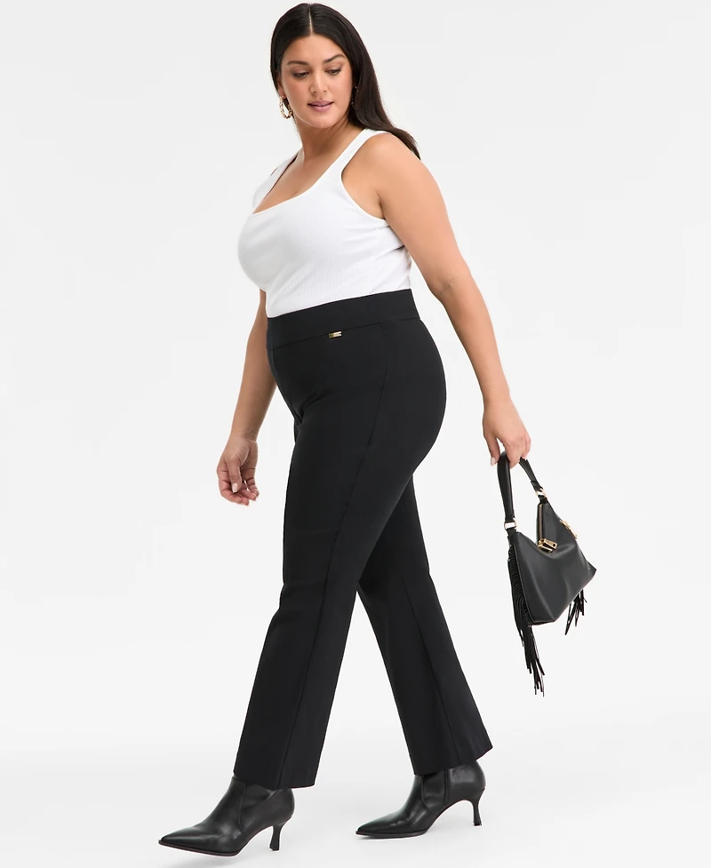 I.n.c. International Concepts Plus Mid-Rise Bootcut Pants, Macy's Exclusive