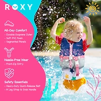 Roxy Daily Cga Life vest, Pfd for kids with Quick Release Belts and Adjustable Leg Strap