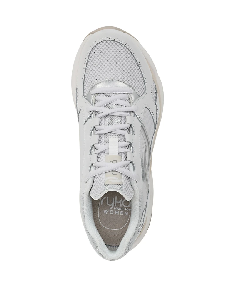 Ryka Women's Rezorb Max Classic Lace Up Walking Sneakers