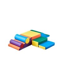 Slickblue Toddler 7 Piece Foam Climbing Blocks Set Preschoolers Indoor Play