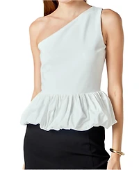 endless rose Women's Cotton Blouson Mixed Media Top