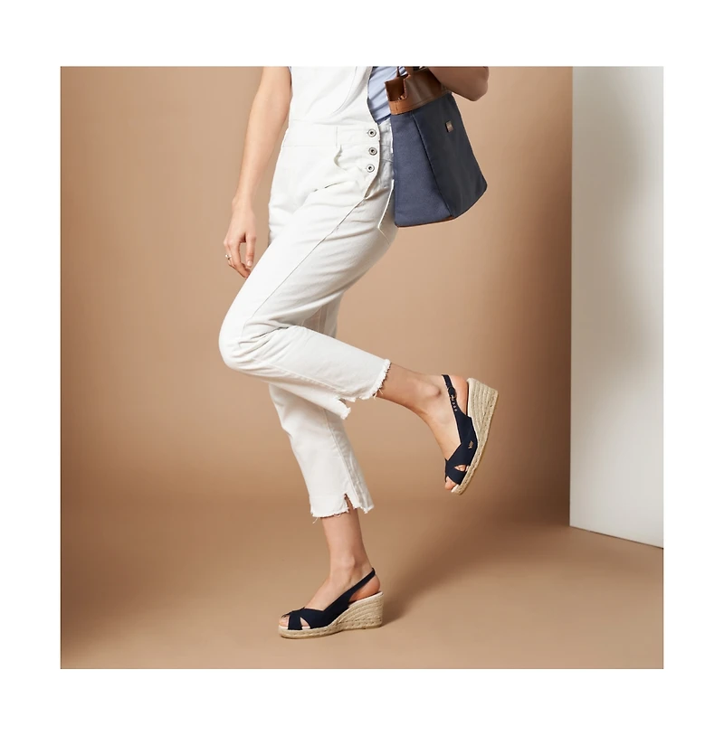 Viscata Llansa Canvas Espadrille Sandal Wedges