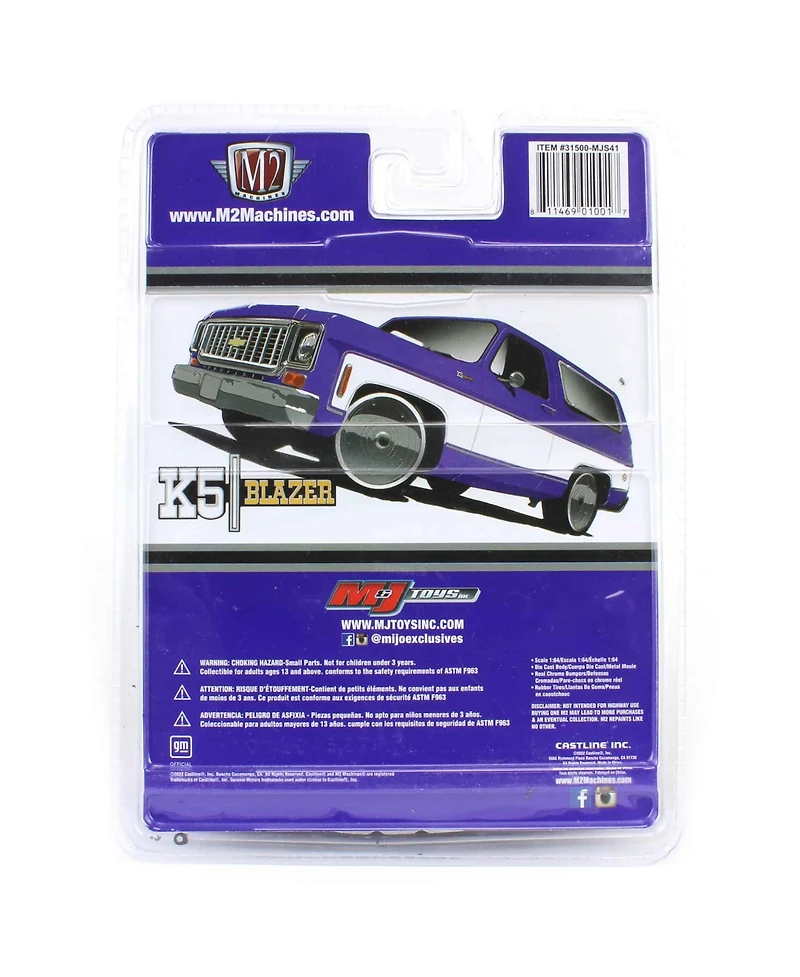 1/64 Chevrolet Blazer, Violet White, Mijo Exclusive