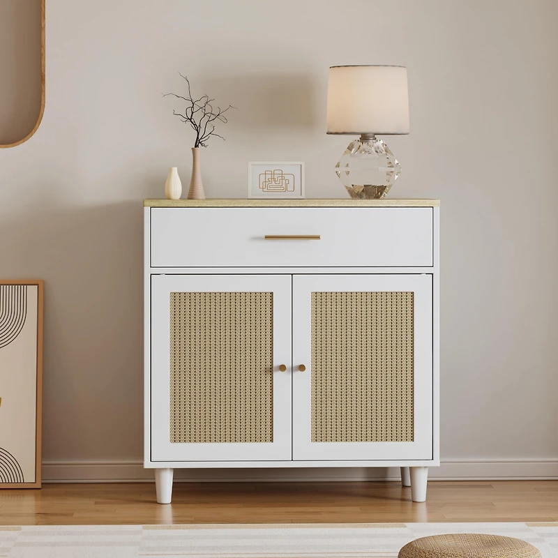 Wooden Countertop Storage Cabinet with Scratch Pad