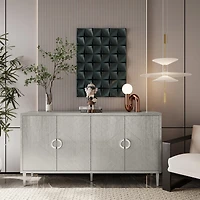 Casainc 68.35" Farmhouse Cabinet with 4 Doors