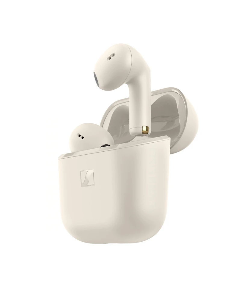 Sennheiser Accentum Open Wireless Earbuds - Open Design, Dynamic Sound and Bluetooth 5.3, IPX4 Splash Resistance, 28-Hour Battery Life - Cream