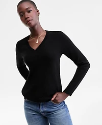 Charter Club 100% Cashmere Women's V-Neck Long-Sleeve Sweater, Macy's Exclusive