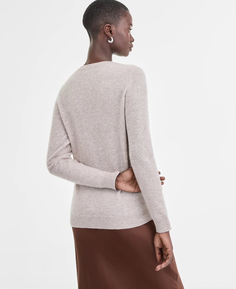 Charter Club 100% Cashmere Women's V-Neck Long-Sleeve Sweater, Macy's Exclusive
