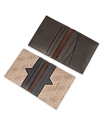 Guess Men's Rfid Quatro G Reversible Magnetic Card Case Wallet