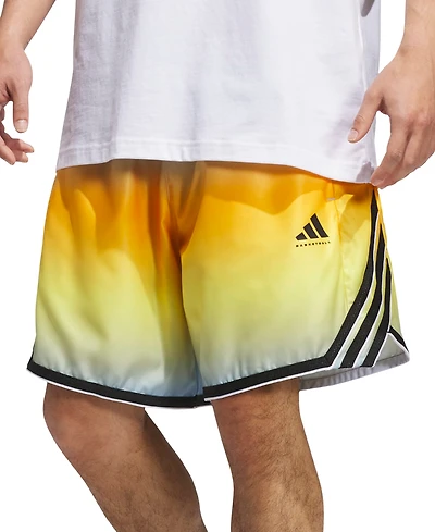 adidas Men's Faded 3-Stripes Logo Shorts