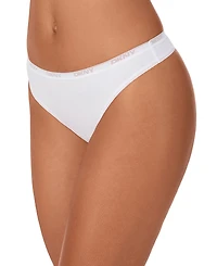 Dkny Women's Low-Rise Cotton Thong Underwear DK8461
