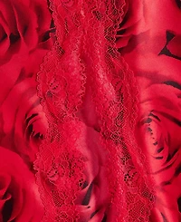 I.n.c International Concepts Women's Lace-Trim Floral Satin Nightgown, Macy's Exclusive