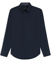 Boss by Hugo Men's Stretch-Cotton Poplin Regular-Fit Dress Shirt