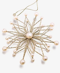 Holiday Lane Gilded Glamour Iron Gem Snowflake Ornament, Macy's Exclusive