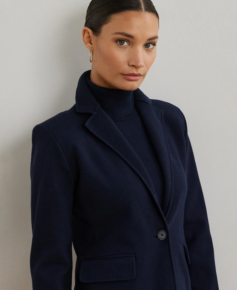 Lauren Ralph Women's Cotton-Blend Sweater Blazer