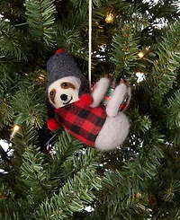 Holiday Lane Tiny Tidings Wool Sloth Ornament, Macy's Exclusive