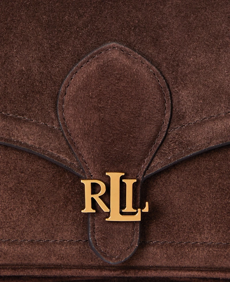 Lauren Ralph Lauren Suede Small Bradley Convertible Bag
