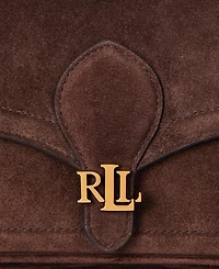 Lauren Ralph Lauren Suede Small Bradley Convertible Bag