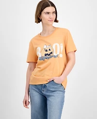 Love Tribe Juniors' Snoopy Halloween Boo T-Shirt