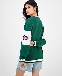 Love Tribe Juniors' Varsity Hello Kitty Sweatshirt