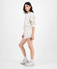 Love Tribe Juniors' Autumn Dancing Snoopy Lounge Shorts
