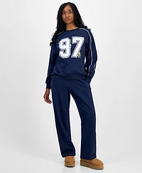 Rebellious One Juniors' 97 Blossom Crewneck Sweatshirt