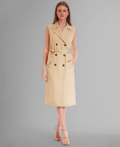 julia jordan Women's Sleeveless A-line Jacket Dress