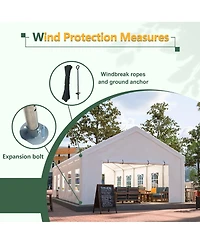 Mondawe 16x32ft Commercial Party Tent - Waterproof Outdoor Canopy with Removable Walls