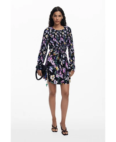 Desigual Women's Floral knot short dress