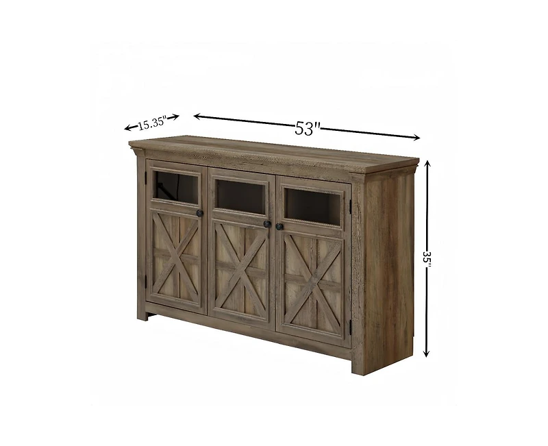 Casainc 53" Kitchen Cabinet with 3 Doors