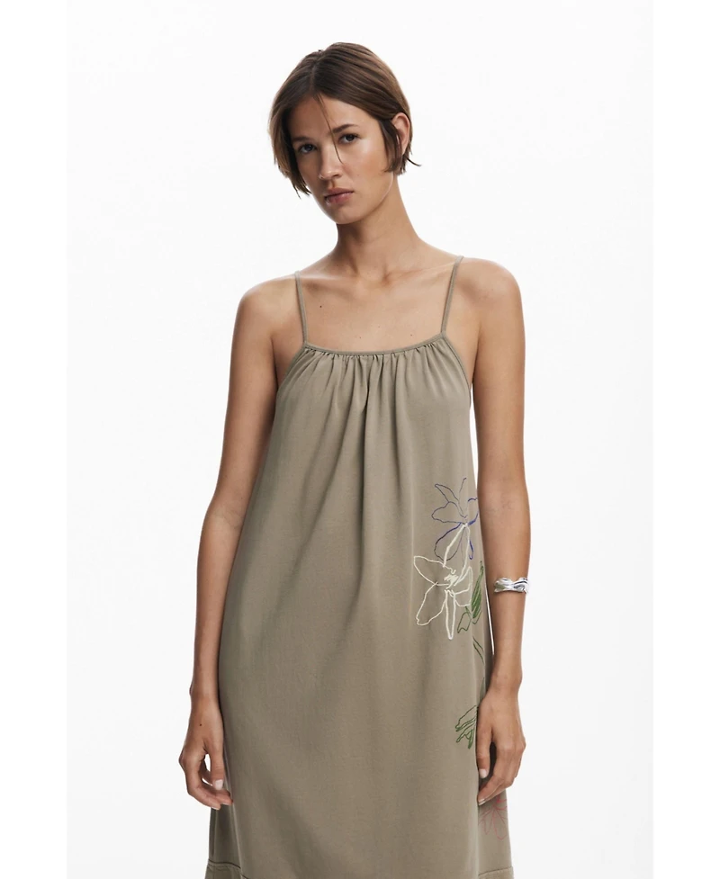 Desigual Women's Straight neckline dress