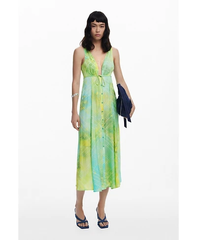 Desigual Women's Long dress with buttons