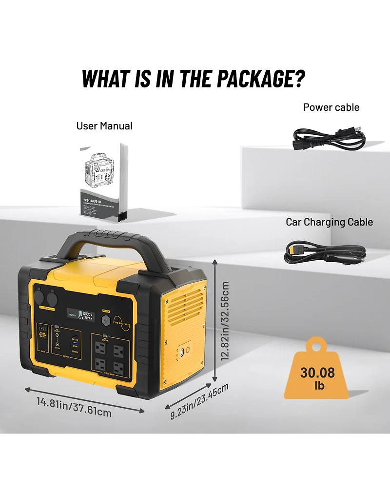 Mondawe 1800W Power Station - 0.02s Ups, 1.5H Fast Charge, 3000+ Cycles