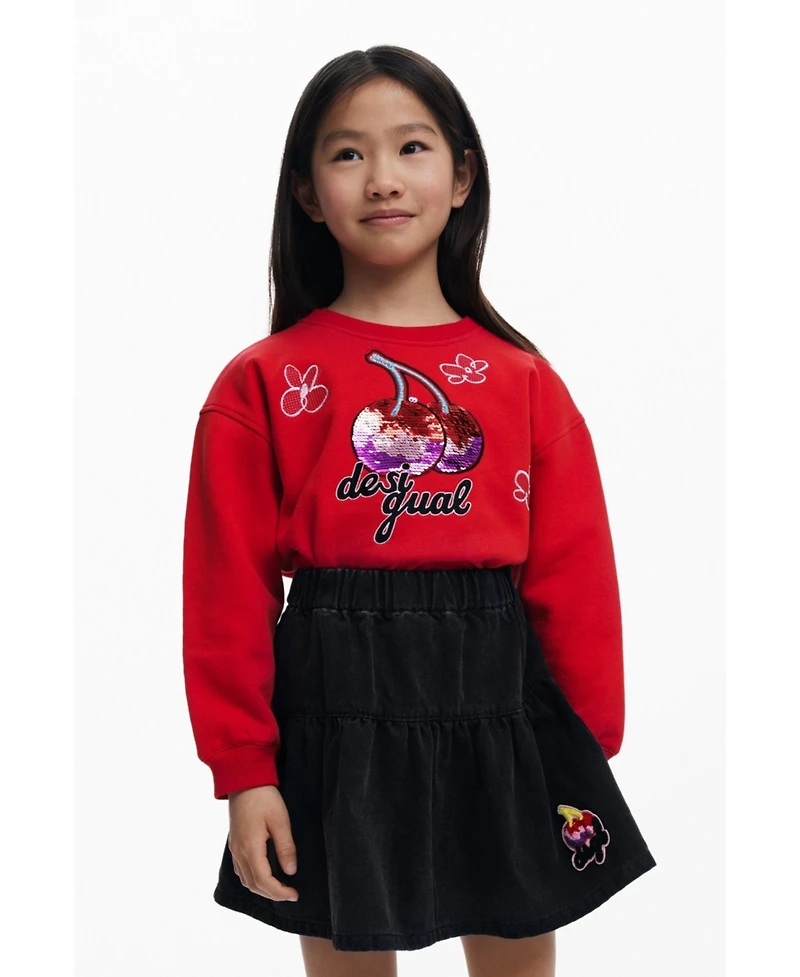 Desigual Girls Girls's Cherry panel miniskirt