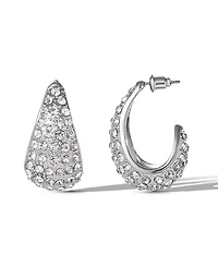 Jessica Simpson Pave Teardrop Clip-On Earrings
