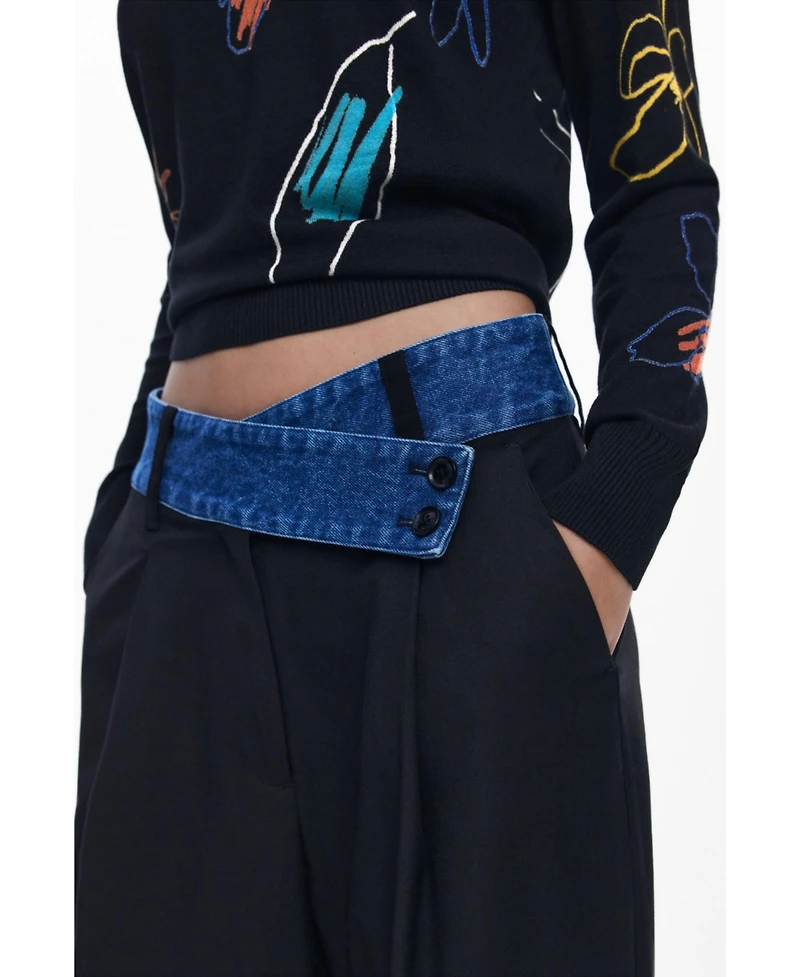 Desigual Women's Tailored combined trousers