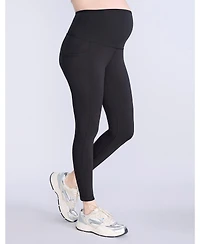 Motherhood Maternity Women's High Waist Over the Belly Active Pocket Ankle Legging - 2-pack