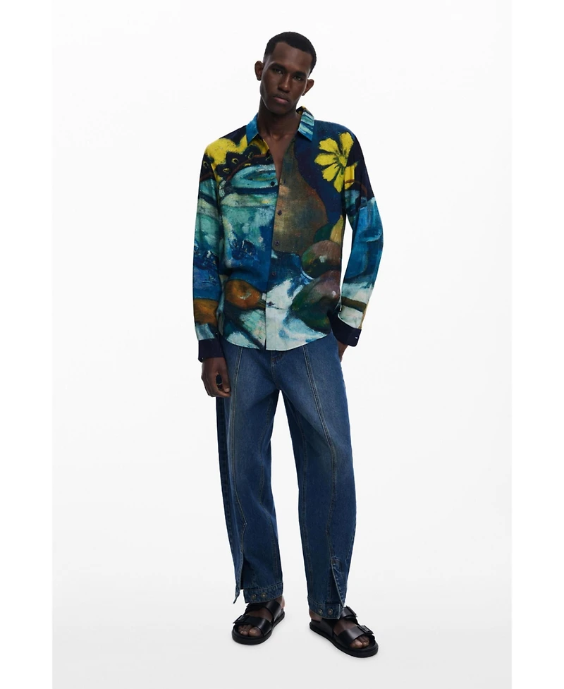 Desigual Men's Long-sleeve shirt bodegon